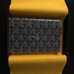 Gray Goyard passport holder